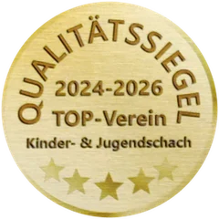 Qualitätssiegel TOP-Verein Kinder- & Jugendschach 2024–2026